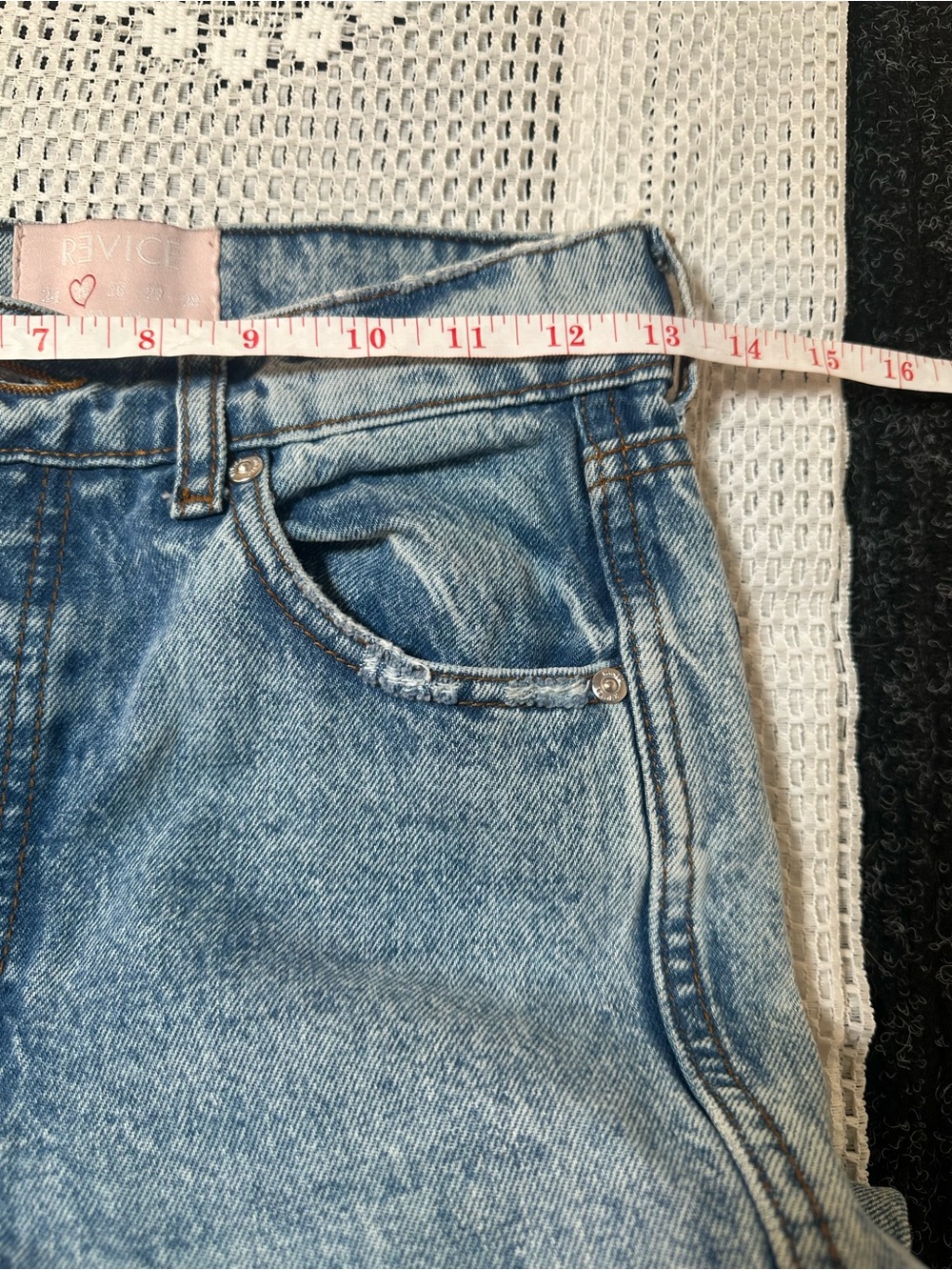 REVICE Light Blue Distressed Women’s Jeans - Casual High-Rise Fit - Picture 4 of 8